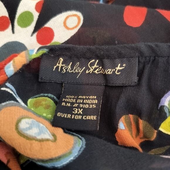 Ashley Stewart Blouse Shopping Purses Floral Sequins Beaded - Picture 10 of 10